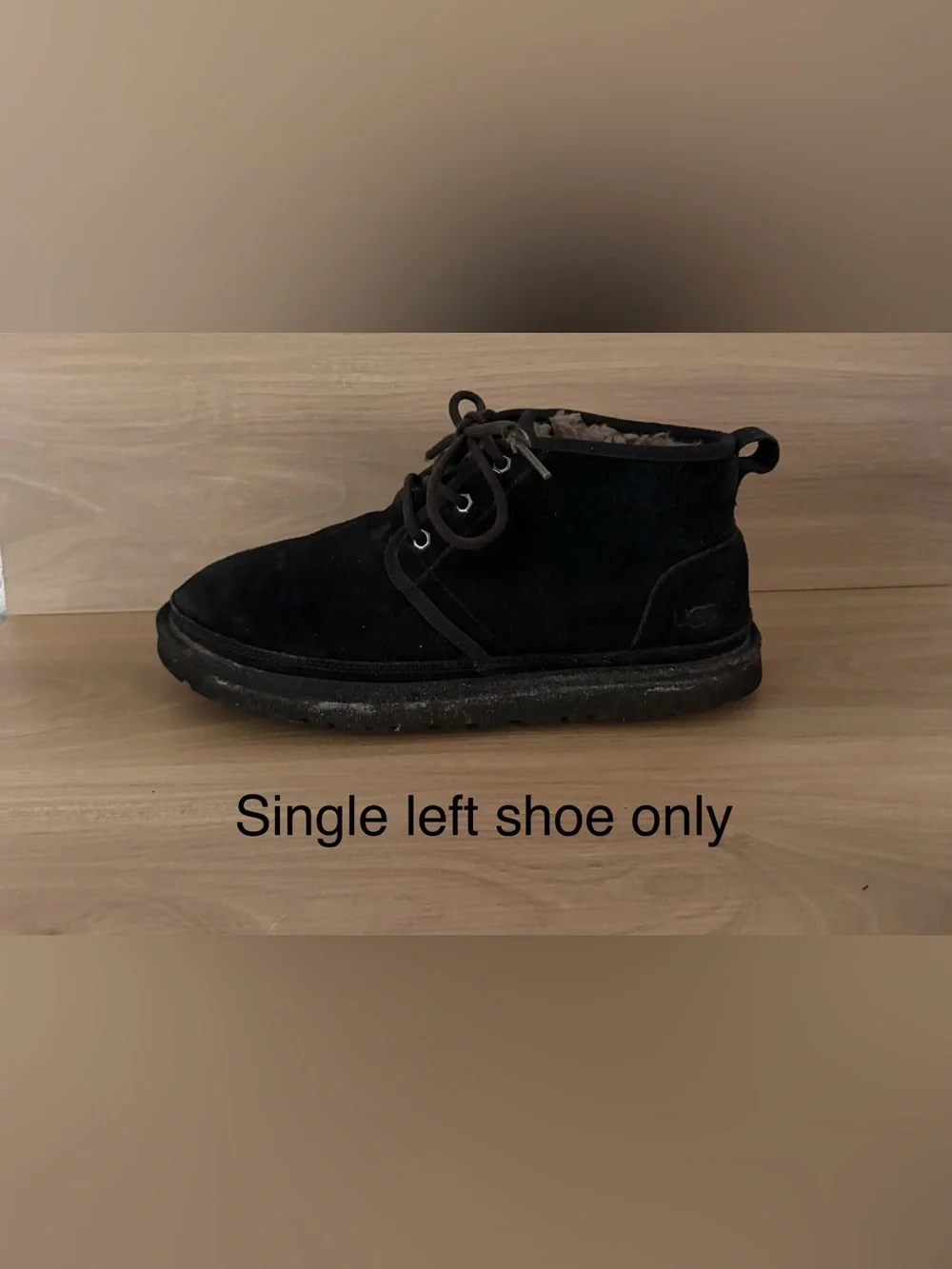 Ugg Neumal Men’s 10 Sherpa Lined Winter Boot Black 3236 *Single left shoe only